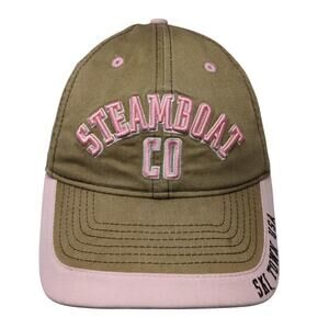 Steamboat CO Strapback Hat Brown One Size Adjustable Embroidered Ouray